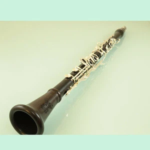 Roffee Musical Woodwind Instrument German System Ebony Wood Silver Plated 18 keys 4 rings G Tone Clarinet