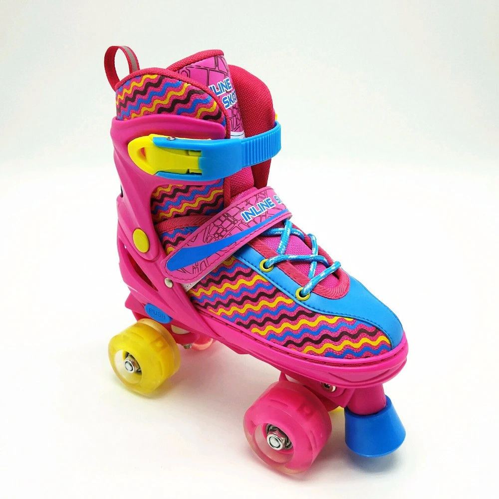 roller skate shoes for kids with wheels 4 wheels factory price cheap skate roller shoes quad line