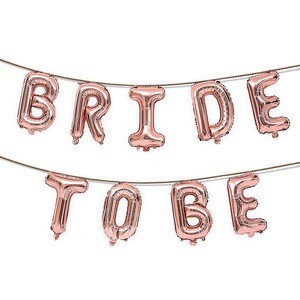 Rose Gold Bride To Be Letter Foil Balloon heart Balloons  Party Decorations Wedding Bachelorette Party Supplies
