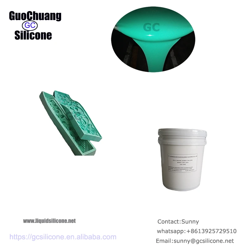 rtv2 platinum silicone rubber for gypsum cornice mold