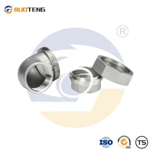 [Ruoteng] Elbow Union Stainless Steel 90 Degree Right Hex Angle Barbed Fitting