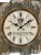 Rustic Wall Clock with Pendulum Vintage Style Round Wall Clock, Wall Decor for Kitchen, Office, Retro Timepiece