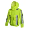 Safety Vest Clothing Reflective Strap Waterproof Raincoat Construction Jacket