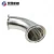 Import sanitary 1"/1.5"/2" tri clover compatible 90 degree elbow stainless steel 304 food grade tri clamp bend from China
