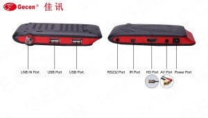 Satellite tv receiver with auto biss iks powervu  DVB S/S2 MPEG 4 set top box factory price