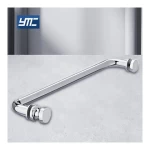 save space multifunction 304 stainless steel shower glass pull door handle with knob