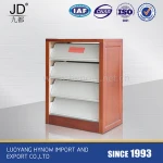 School Furniture  Library Wooden Lateral Plate Metal Bookself Steel bookcase storage filing cabinte office furniture