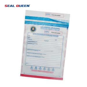 SEAL QUEEN Factory wholesale custom design print logo evidence LDPE plastic VOID tape security poly mailing bag