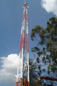 Self-supporting Angular Telecommunication Steel tube Tower 3-legs
