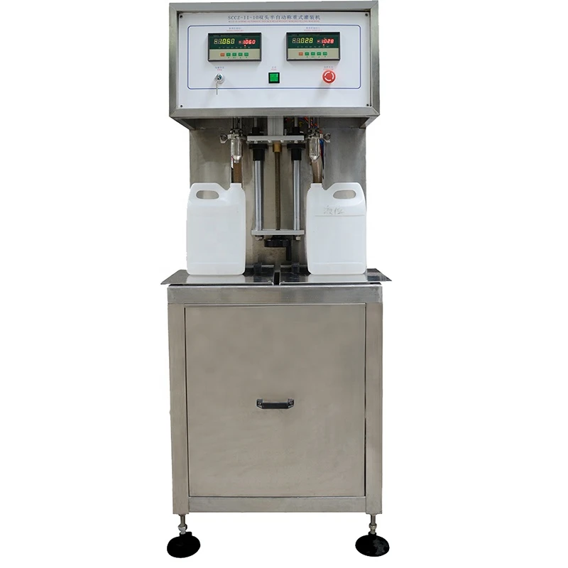 Semi automatic water bottle weight filling machine filler