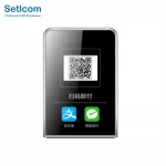Setlcom SL37 Rechargeable Offline Dynamic QR Code Generator Display with stand for Wechat Alipay