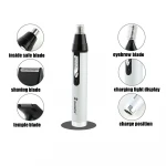SHINON 4 IN 1 Electric Trimmer for men Rechargeable LED Light Nose&Ear Hair Trimmer Moustache Groomer Eyebrow