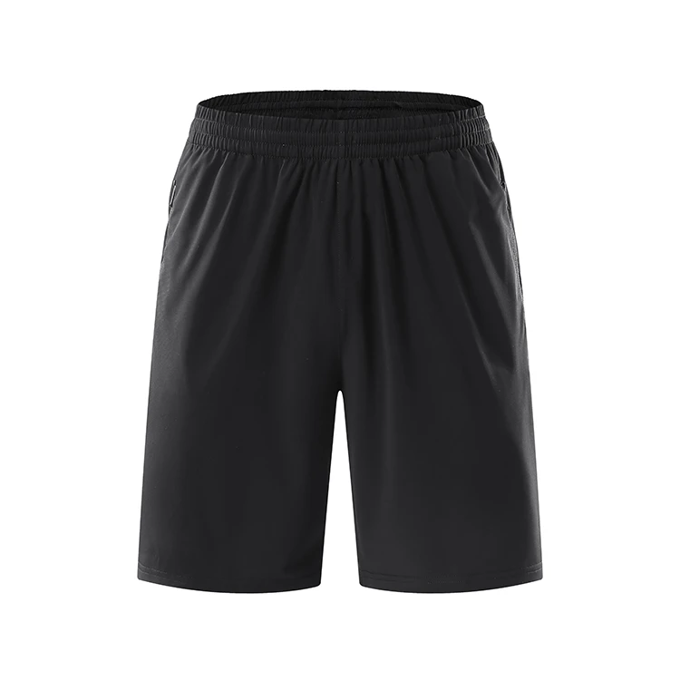 Side Design Zip Athletic Gym 2 In 1 Mens Training Gym Shorts With Compression