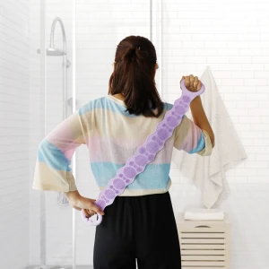 Silica gel scrubbing towel men and women rub back rub plaster long back to remove dead skin bath and bath brush