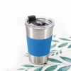 Silicone Sleeve Reusable Pint Coffee Cup Stackable Stainless Steel Pint Tumbler Cups In Bulk Silicon Sleeve