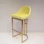 Import Simple brushed brass leisure high chair stool bar club tea shop gold bar chair  stainless steel bar chair from China