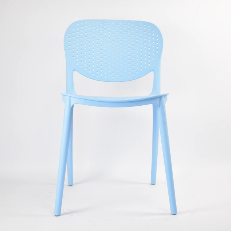 Simple cheap plastic stacking restaurant side chair back armchair