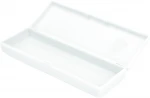Simple Design PP Transparent  Pencil  Storage Box Plastic Cheap Pencil Case For School Office | livinbox PB-1706