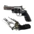 Simulation Metal Toy Gun Model Magnum M500 Pistol Model Toys Military Weapon Model