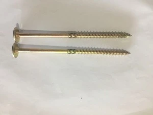 Single coarse thread wafer head timber screws