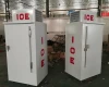 Single door ice storage freezer, ice merchandiser for outdoor CE
