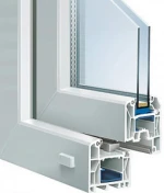 Single hung vinyl window,American style PVC window own brand Upvc profile
