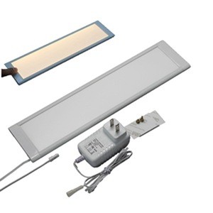 Slimline 12&quot; 24&quot; Hardwired CRI80 Led Panel Light Troffer With Motion Sensor