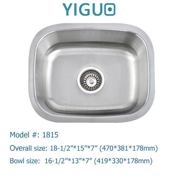 Small bar sink #1815, Made in Malaysia, stainless steel kitchen sink