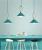 Import Small fresh style pink blue white 3 lights pendant light modern design hanging cafe from China