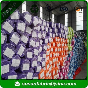 Small roll colorful pp spunbonded non woven fabric rolls, spunbond nonwoven fabric raw material , TNT Fabric