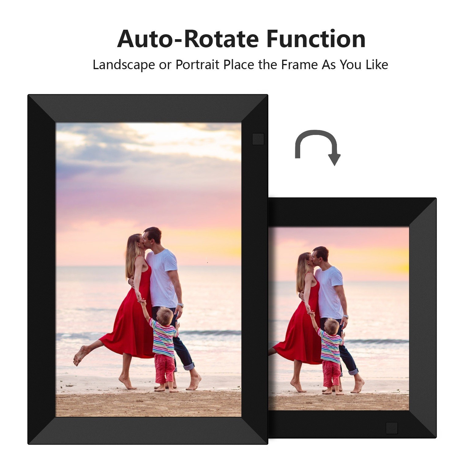 Smart photo frame digital 8 inch WIFI Cloud frame with Mass storage, unlimited upload share your moment Simple operation