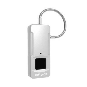 Smart security waterproof electronic lock usb travel luggage fingerprint padlock