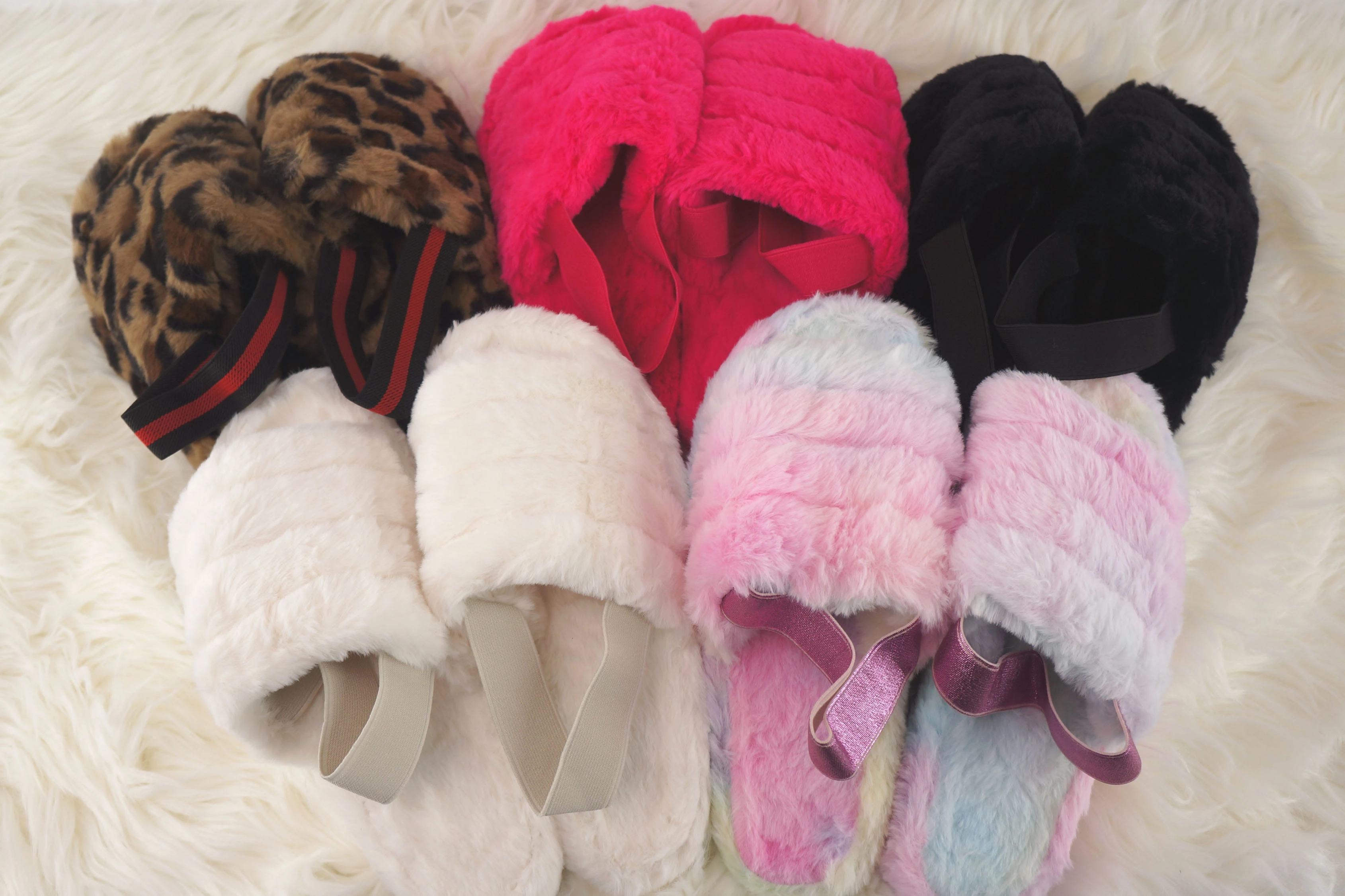 Soft And Warm Indoor Winter Slippers New Fur Slippers of Women  Hot Selling winter wholesale sandals Colorful Faux Fur Slides