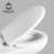Import soft close hinge pp toilet seat one button quick release round shape Urea toilet seat cover from China