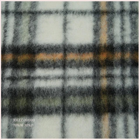 Soft Merino Wool Blend Fabric 70%W 30%P  For  Over Coat Suit