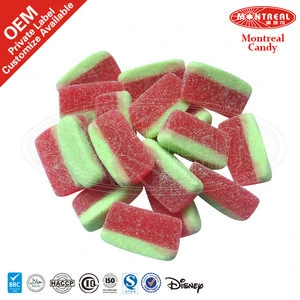 Soft Watermelon Candy Coated Sugar bulk candy