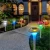 Solar Pathway Lights Outdoor LED Color Changing Solar Garden Light Outdoor Yard  Walkway Path Landscape Lamp