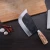 Import Solid wood handle multifunctional meat cutting bone cleaver China high quality carbon steel kitchen knife kitchen tool knife from China