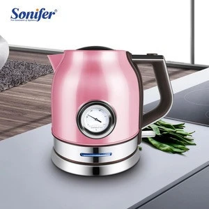 Sonifer Home appliance parts  Boiling Water 1.8 L Stainless Steel Electric Kettle with thermometer