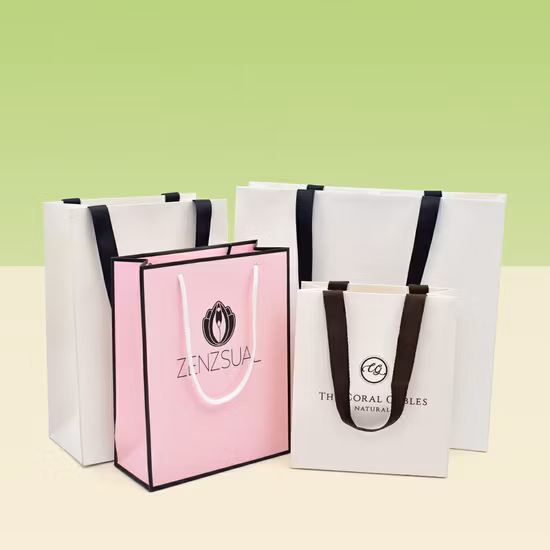 Luxury Promotional Small Business Printed Custom Shopping Paper Bag