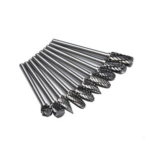 Spot 10-piece set of wood carbide rotary file woodworking milling cutter wood carving cutter carving cutter
