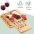 Import Square Acacia Wood Cheese Board Bamboo Wood Cutlery Board Cheese Tray With Drawer Christmas Gift from China