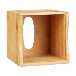 Square Shanpe Wooden Bamboo Tissue Box Covers Wholesale Container Tissue Box For High Quality