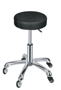 SSF080 Black stool chair hydraulic adjustable aluminum base hair salon equipment