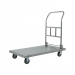 Stainless Steel 300kg Hand Carts Trolleys Heavy Duty Industrial Trolleys