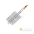 Import Stainless Steel BBQ Grilling Basket Wooden Handle Grilling Net with raised lancet BBQ Mesh from China