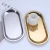Stainless steel oval color plating towel tray storage dish plate tea tray fruit trays jewelry makeup organizer hotel bathroom