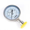 Stainless steel sanitary diaphragm pressure gauge Fast-loading pressure gauge material 316  electrical contact pressure gauge