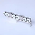 Stainless steel sliding shower door bottom track roller