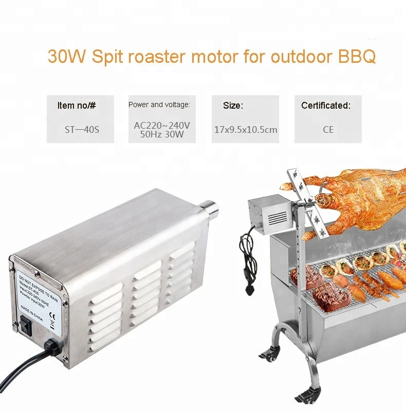 Stainless steel/Inox Barbecue Rotisserie Driven Motor